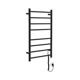 Sapho - Uscător electric pentru prosoape REDONDO, 75 W, 90 x 50 cm, negru mat