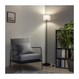 BRILAGI - Lampadar LED CERIA 1xE27/40W/230V Ø 25 cm gri/negru