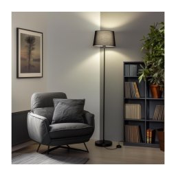 BRILAGI - Lampadar LED CERIA 1xE27/40W/230V, Ø 30 cm, negru