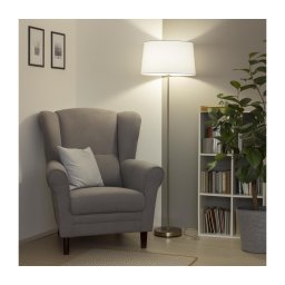 Brilagi - Lampă de podea LED CERIA 1xE27/40W/230V, Ø 45 cm, alb/crom mat