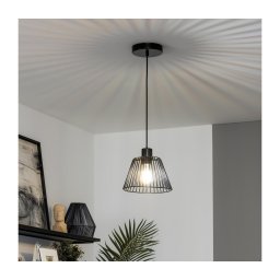 Brilagi - Pendul LED cu cablu CERIA WIRE, 1 x E27 (max. 40 W), 230 V, diametru 21 cm, negru