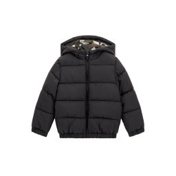 GUESS K Geacă Pentru copii Hooded Ls Padded Puffer W/Zip L5BL16W3090 jblk jet black a996