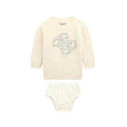 GUESS K Rochie Pentru copii Sweater Dress And Panties A5BK01Z3220 g012 cream white