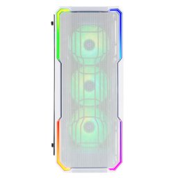Carcasa Enso Mesh RGB Midi-Tower, Tempered Glass - Alb