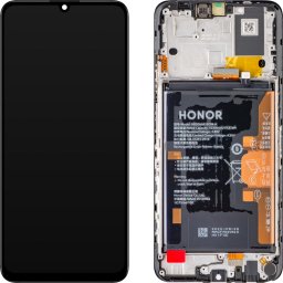 Piese si componente Display cu Touchscreen Honor X7a, cu Rama si Acumulator, Negru (Midnight Black), Service Pack 0235AENA