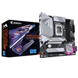 Placa de baza Gaming B760M AORUS ELITE WIFI6E GEN5 Intel B760 Socket 1700 mATX Alb