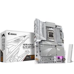 Placa de baza X870 AORUS ELITE X3D ICE AMD X870 Socket AM5 ATX Alb