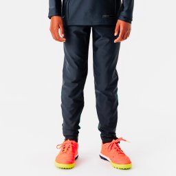 Pantalon de trening Fotbal VIRALTO CLUB Gri-Verde Copii