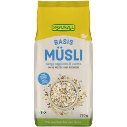 Musli bio de baza fara zahar adaugat 750g Rapunzel