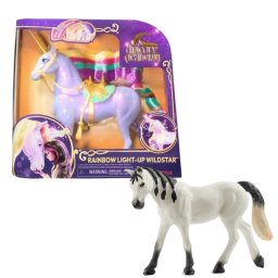 Pachet - Set de joaca Unicorn Academy - Unicornul Lightstar + Figurina Schleich, Horse Club, Iapa Araba