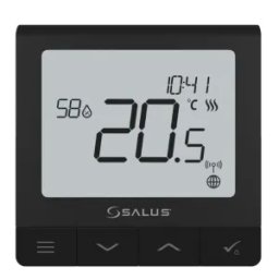 Termostat ambient Salus Quantum SQ610BRF, compatibil cu sistemul IT600 smart Home - negru
