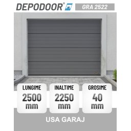 Usa garaj DEPODOOR GRA 2522 GRI ANTRACIT