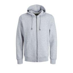JACK & JONES Jachetă Jjestar Basic Sweat Zip Hood 12210830 BS000086 light grey melange