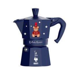 ESPRESSOR BIALETTI CHRISTMAS MOKA EXPRESS 3 CESTI ALBASTRU