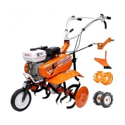 Ruris - DAC 7000ACC2 - Motosapa, General Engine, -, 7 CP, 560-830 mm, 3 viteze (2 inainte + 1 inapoi), benzina fara plumb, roti cauciuc, roti metalice, plug, adaptor