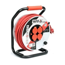 Yato - YT-8108 - Derulator cablu electric, 50 m, 4 prize, cu maner