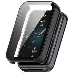 Husa pentru Honor Band 10 / Band 9 + Folie - Techsuit Defense360 Pro - Black