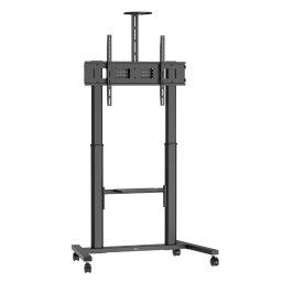 Stand TV mobil Vogel's ESSENTIAL T1041, 65-110", max.100kg, cu suport pt camera/speaker si laptop, negru