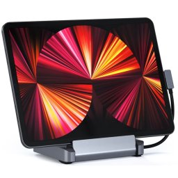 SATECHI iPad Pro Aluminiu stand și HUB gri