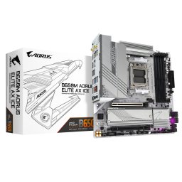Placa de Baza GIGABYTE B650M AORUS ELITE AX ICE AM5, 4x DDR5, 1x DP 1x HDMI, 2x PCIE x16, 2x M.2, 4x SATA 6gb/s, mATX