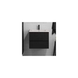 Dulap de baie cu lavoar KENWOOD 61x52x47 cm, negru