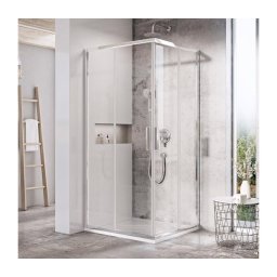 Ravak X1LM70C00Z1 - Cabină de duș colțar BLIX SLIM 90x90 cm, 4 piese, crom lucios