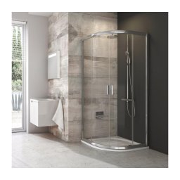 Ravak 3B270C00Z1B - Cabină de duș semicirculară BLIX 90x90 cm, cu 4 elemente, crom lucios