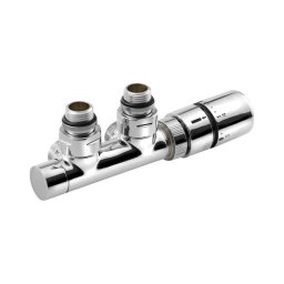 Sapho - Set termic de racordare TWIN pentru montaj central, dreapta, crom lucios
