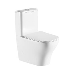 Sapho - Vas WC combinat BELLO, evacuare pe pardoseală/pe perete, ceramică, alb