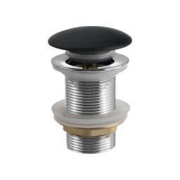 Sapho - Ventil de scurgere pentru lavoar Click-Clack BLOK, Ø 6,7 cm marquin/negru mat