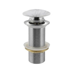 Sapho - Ventil de scurgere pentru lavoar BLOK, Ø 6,6 cm, carrata/alb