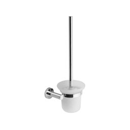 Sapho - Perie WC de perete X-ROUND sticlă mată/crom lucios