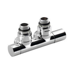 Sapho - Set de robineți pentru racord central TWIN, crom lucios