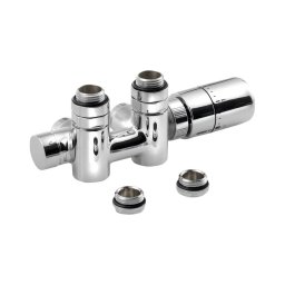 Sapho - Set termostatic TWIN COMBI pentru racord central, pe partea dreaptă, crom lucios