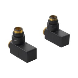 Sapho - Set de conectare pentru robinete unghiulare CUBE, negru mat