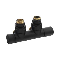 Sapho - Kit de valve pentru racord central TWIN, negru mat