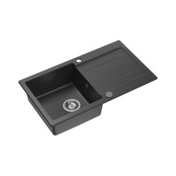 Chiuvetă de bucătărie Samona SAMONA 77 x 44 cm, granit compozit, negru