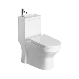Aqualine - WC combinat cu lavoar HYGIE ceramică/albă