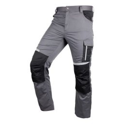 Pantaloni de lucru, bumbac, poliester, intariri genunchi, model Mix&Match, gri, marimea L/52, NEO