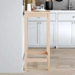Masa de bar, 50x50x110 cm, lemn masiv de pin GartenMobel Dekor