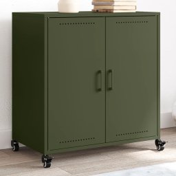 Dulap, verde masliniu, 68x39x72 cm, otel GartenMobel Dekor