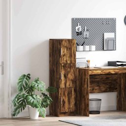 Highboard Stejar afumat 31.5 x 32 x 124 cm Lemn compozit GartenMobel Dekor