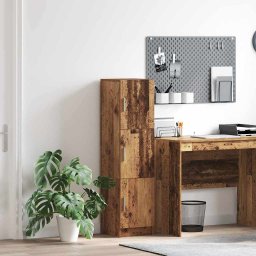 Highboard Lemn vechi 31.5 x 32 x 124 cm Lemn compozit GartenMobel Dekor