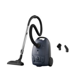 Aspirator cu sac Electrolux Seria 300 EB31C1DB, 750W, 31% plastic reciclat, filtru HEPA lavabil, tub telescopic, raza de actiune 7,5 m, accesorii 2in1 in bord, Albastru denim