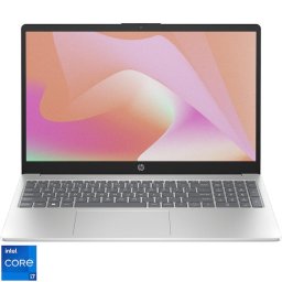 Laptop HP 15-fd0082nq cu procesor Intel® Core™ i7-1355U pana la 5.0 GHz, 15.6", Full HD, 16GB DDR4 RAM, 512GB SSD, Intel® Iris® Xe Graphics, Free DOS, Natural Silver