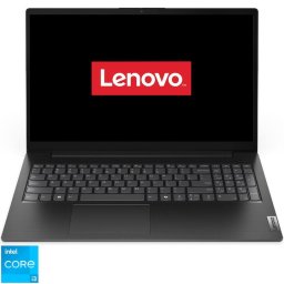 Laptop Lenovo V15 G5 IRL, procesor Intel® Core i3-1315U pana la 4.50 GHz, 15.6 inch, Full HD, 8GB RAM, 512GB SSD, Intel® UHD Graphics, No OS, Negru
