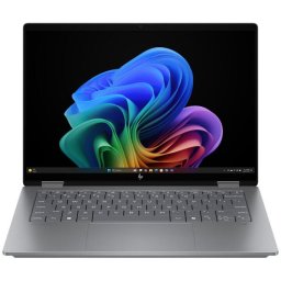 Laptop HP OmniBook X Flip 14-fk0022nn, procesor AMD Ryzen™ AI 5 340 pana la 4.8GHz, 14 inch, TOUCH, 3K, 16GB DDR5 RAM, 1TB SSD, AMD Radeon™ 840M Graphics, Windows 11 Home, Gri