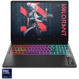Laptop Gaming HP Omen 16-ah0021nn, procesor Intel® Core™ Ultra 7 - 255HX pana la 5.2GHz, 16 inch, 2K, 32GB DDR5 RAM, 1TB SSD, NVIDIA® GeForce RTX™ 5070 8GB GDDR7, Free DOS, Negru