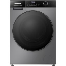 Masina de spalat rufe Heinner HWM-HMK9014IVTA+++, 9 KG, 1400 RPM, Clasa A, Motor inverter, Control touch, Display digital, Program Allergy steam, Gri titanium