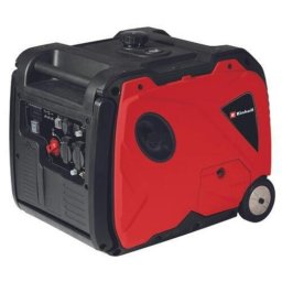Generator de curent electric pe benzina Einhell Expert TE-IG 3500, 3200 W, motor 4 timpi, 212 cm³, 2 prize 230 V, USB 5 V 2.1 A, rezervor 8.3 l, 6.5 h autonomie maxima, Rosu-Negru